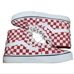 Vans Red Checkered Shoes
